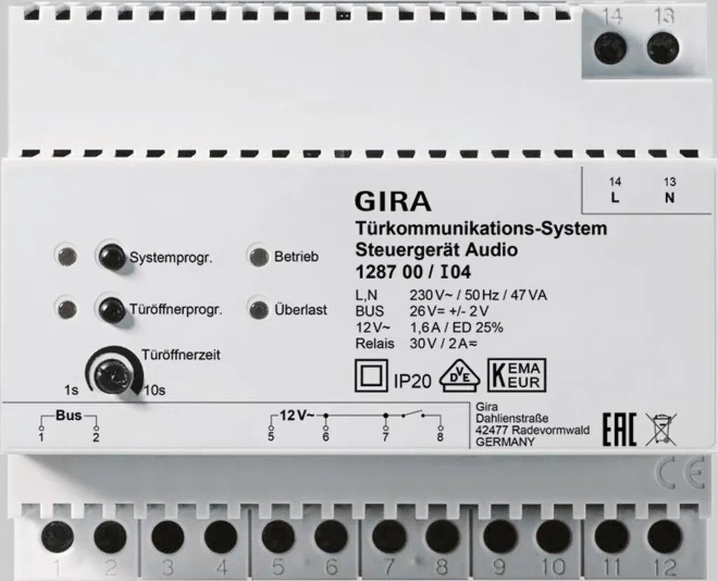 Réparer Interphone GIRA 128700 - Alimentation de Secours et Maintenance