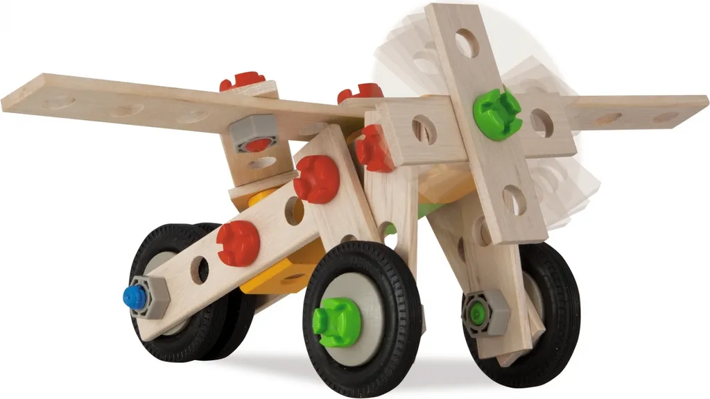 Jeu de construction Grue en bois Constructor Eichhorn pour enfant - 5