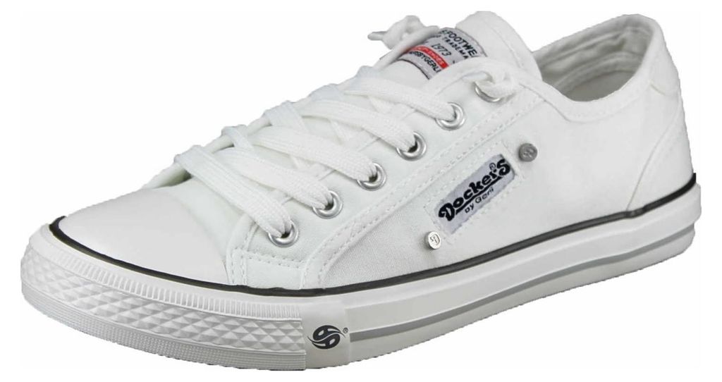 Dockers by Gerli Damen Canvas Sneaker Weiß Image du produit 