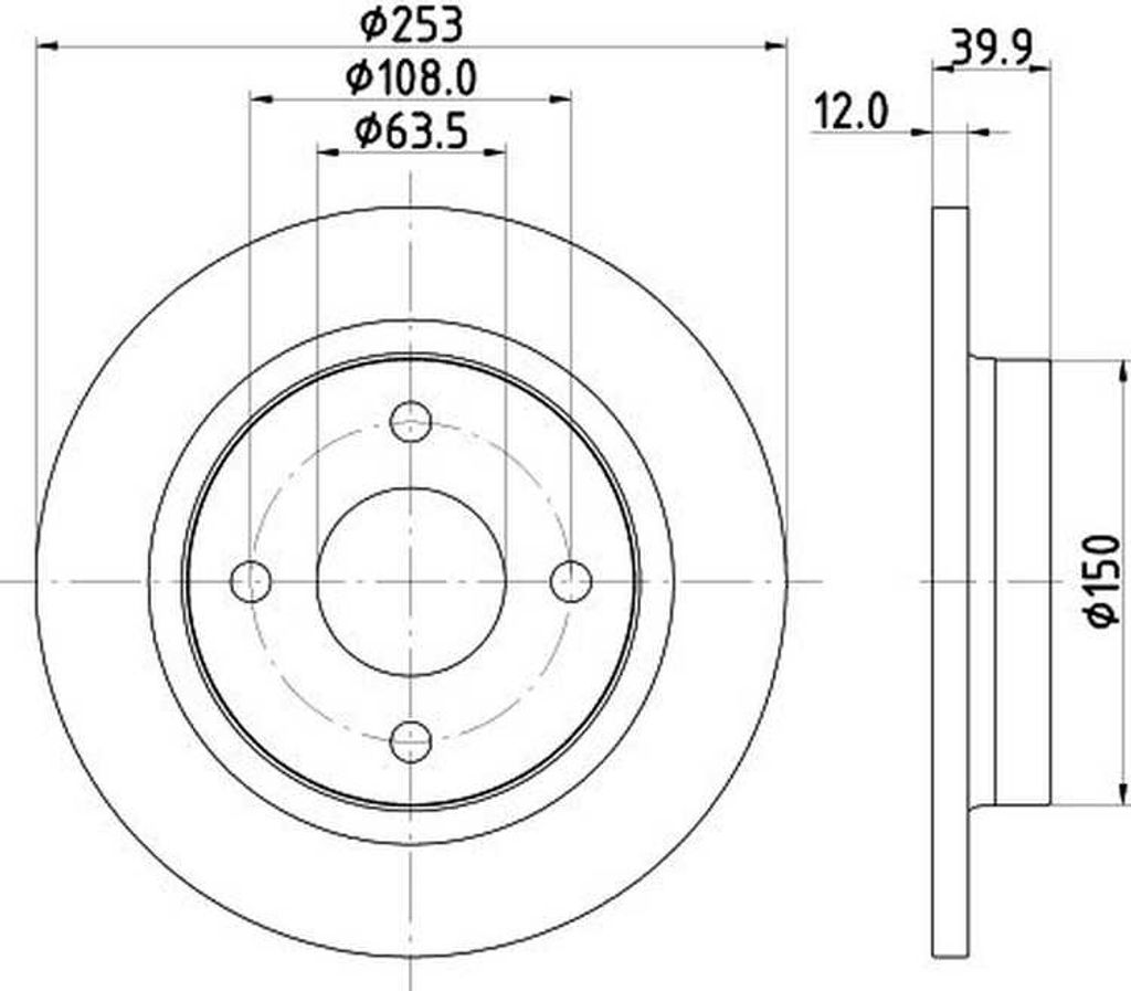 HELLA 8DD 355 126-611 Bremsscheibe ( 2 Stck )
