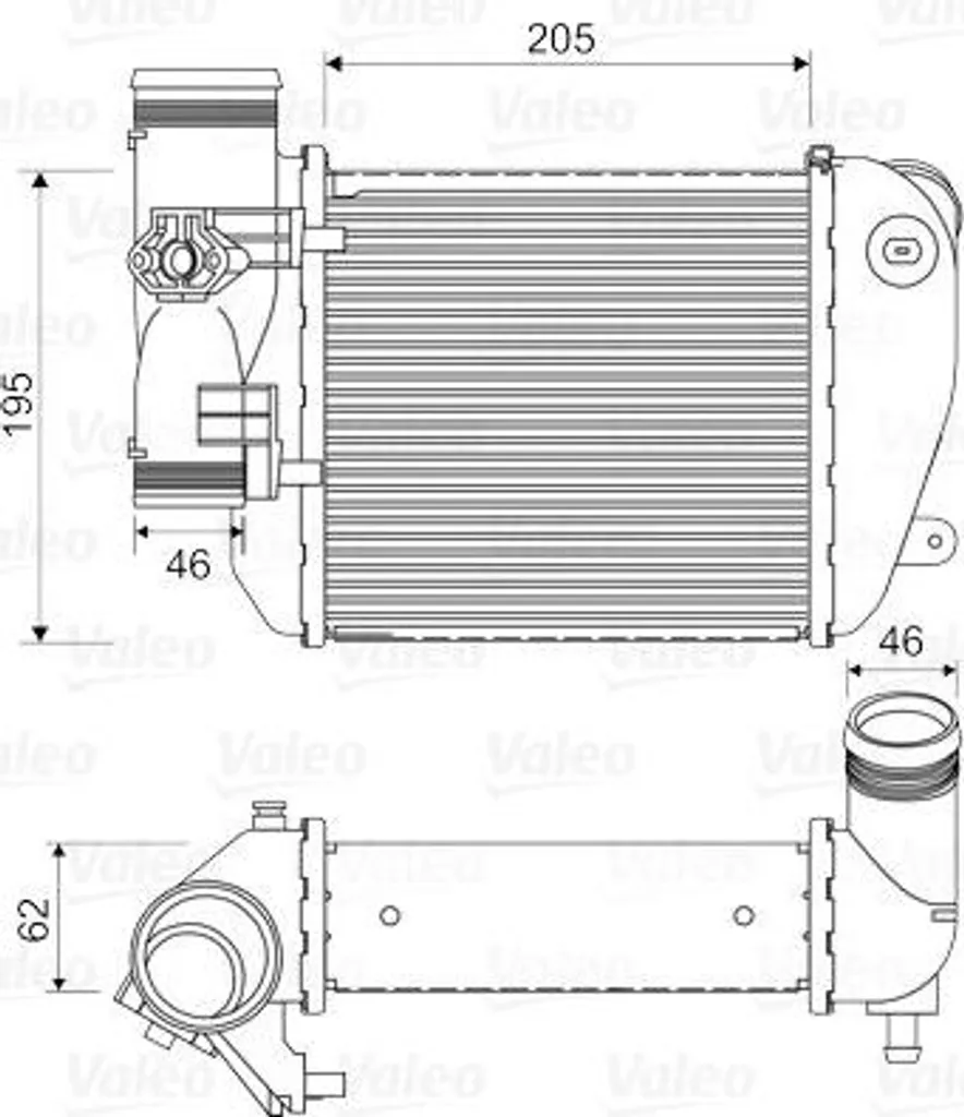 Intercooler Valeo 818653 en aluminium OE 4F0145805AF haute qualité