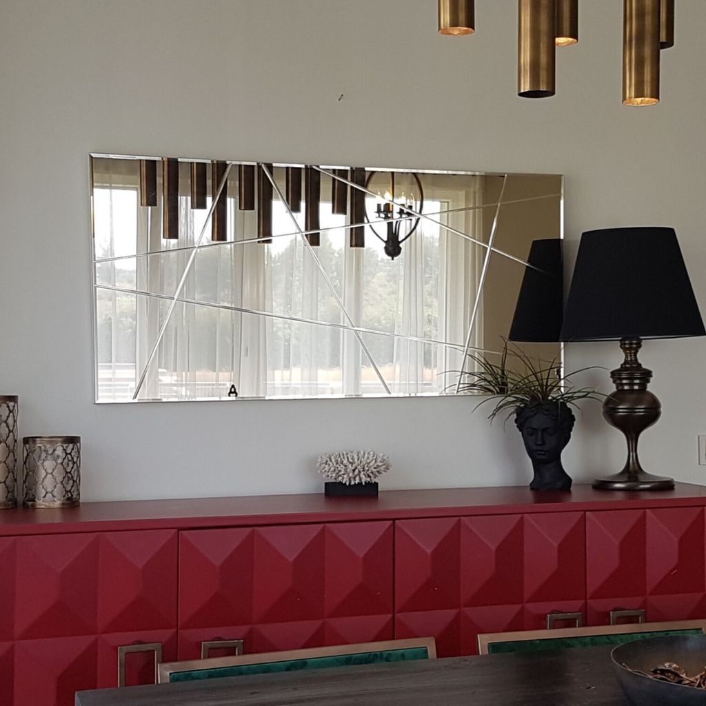 Skye Decor, NSTLA309y, lustro ścienne, brąz, MDF, 130 x 62 Zdjęcie produktu 