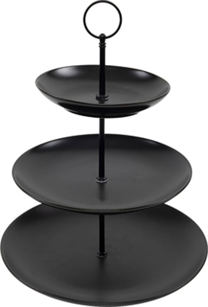 Etagère 3 niveaux noir 16x21x26cm Image du produit 