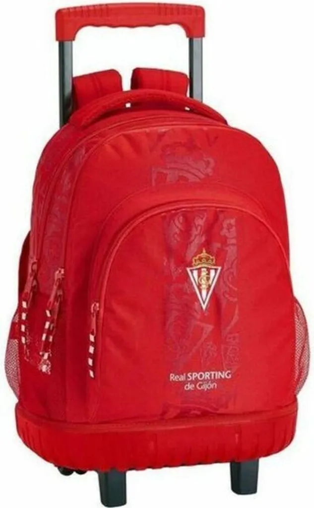 Safta Sporting Gijon Corporate Sac à Dos à Roulettes Compact 44L Rouge
