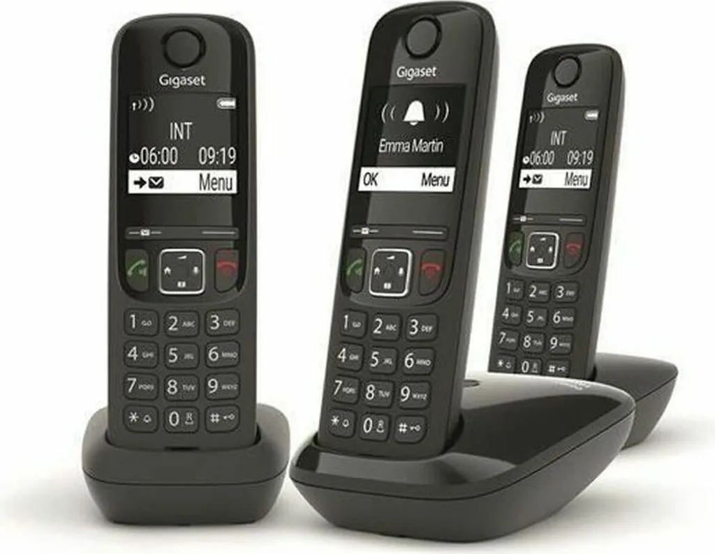 Téléphone Sans Fil Gigaset L36852-H2816-N111 Noir avec Base DECT