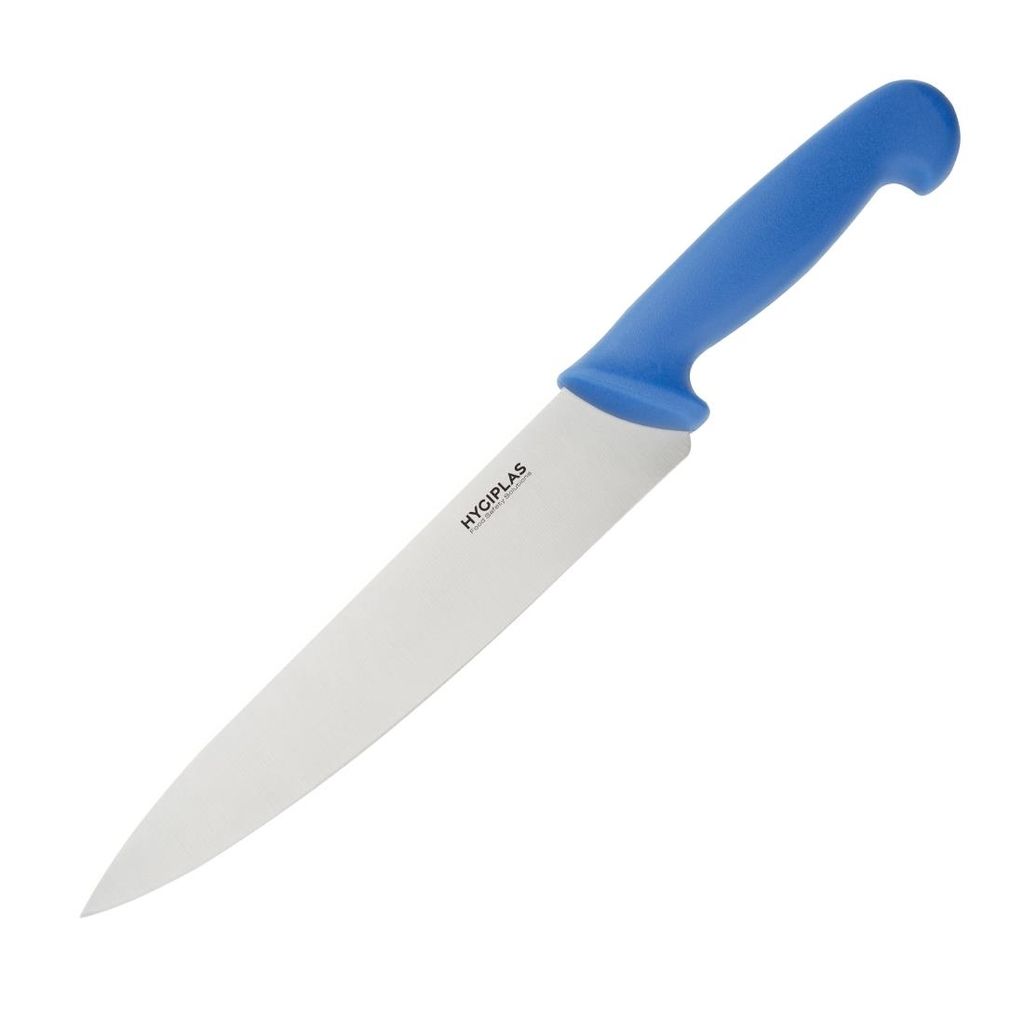 Kochmesser 21cm Blau Edelstahlklinge für Fisch mit Nylon-Griff spülmaschinengeeignet