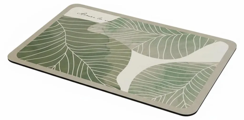 Tapis Égouttoir Vaisselle Imperméable en Silicone Flexible 30x40 cm
