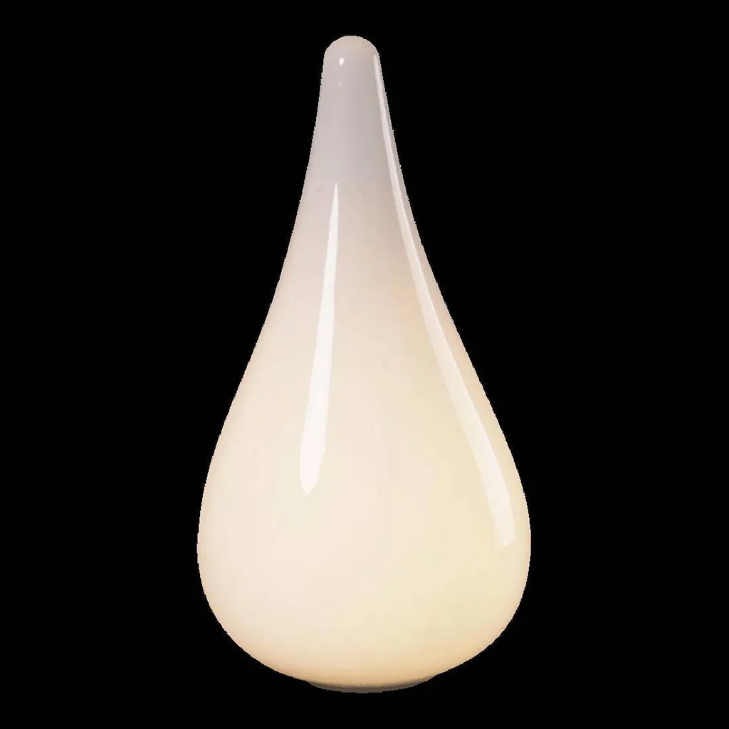 Grande Lampe à Poser Design en Verre Blanc TEARS E27 pour Salon