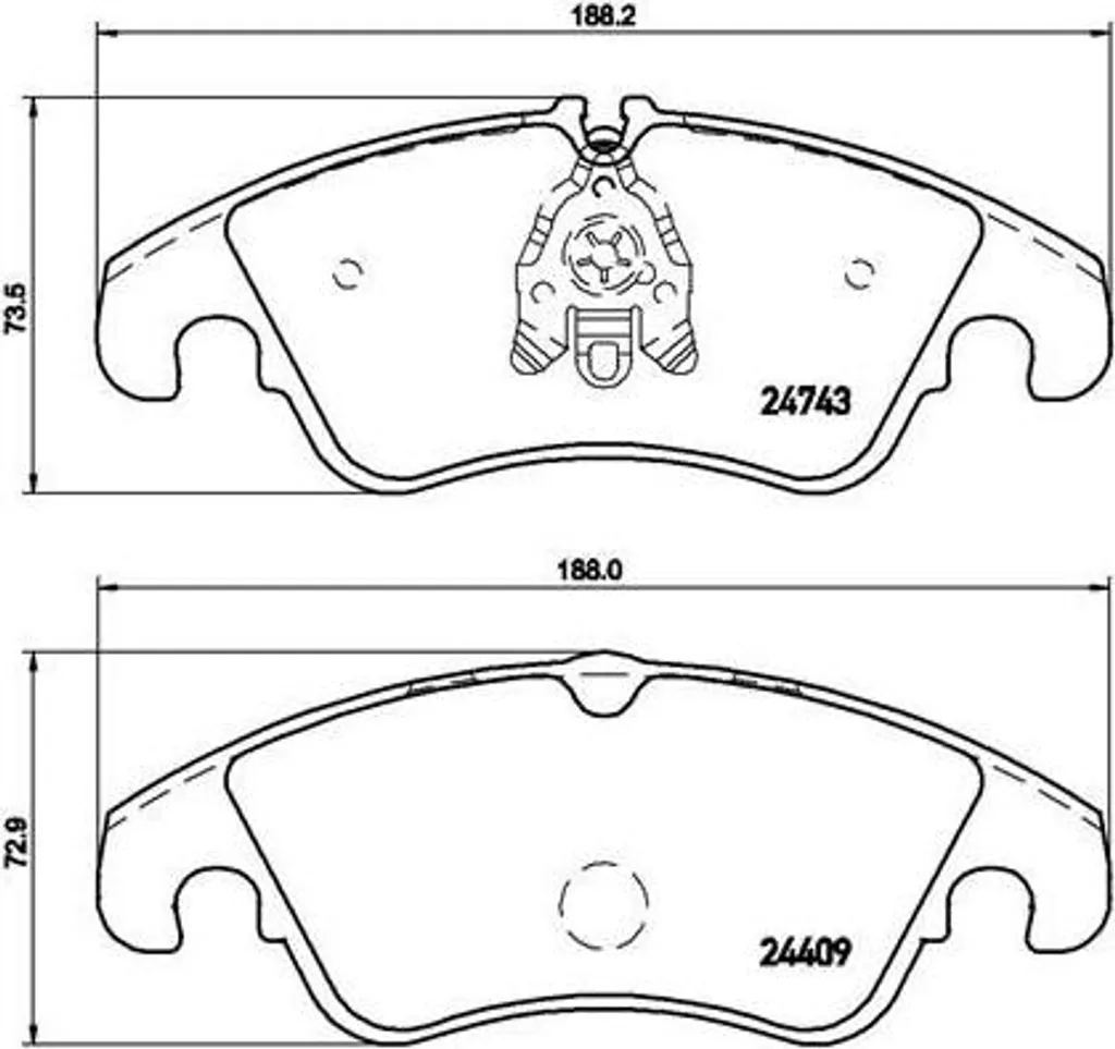 Plaquettes de Frein Avant Brembo P 85 098 pour Berlines et SUV Audi Q5