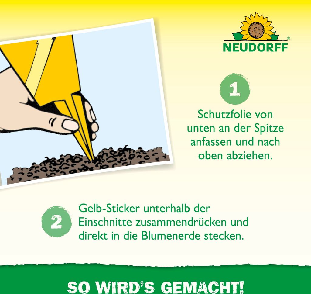 Neudorff Gelb-Sticker 10 Stück Produktbild 6