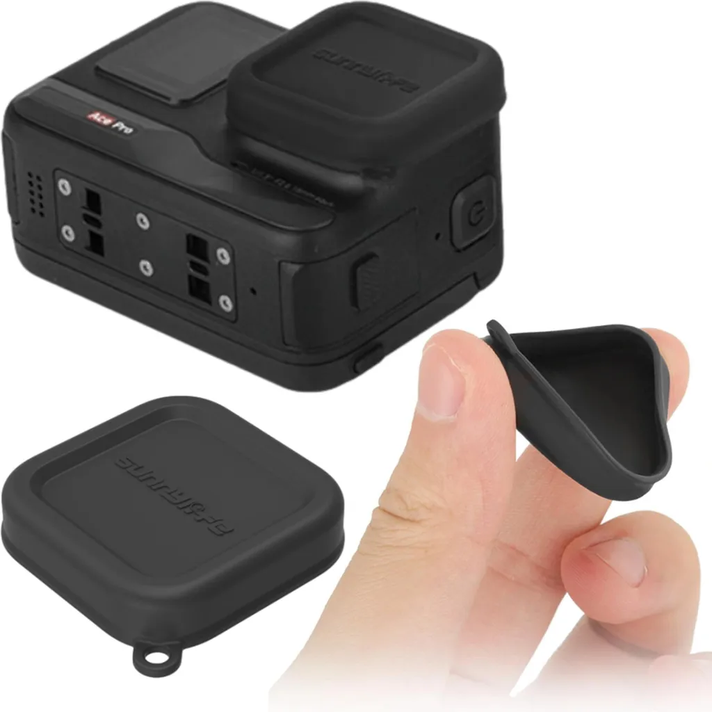 Copriobiettivo in gomma per Insta360 / Ace / Ace Pro - Nero