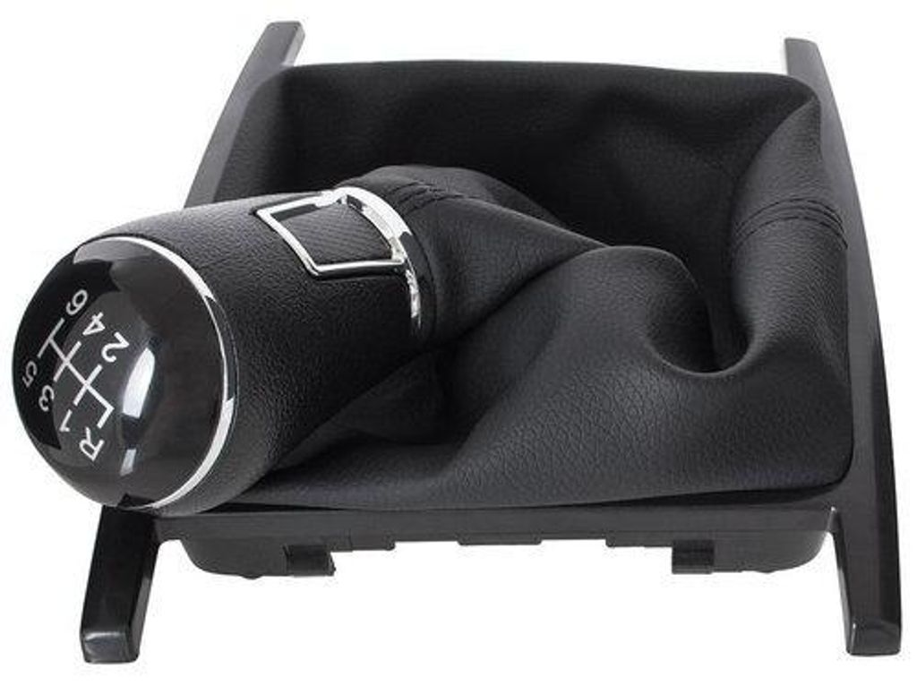 Für VW Amarok 2010-2016 Schaltknauf Schaltmanschette + Rahmen Schwarz 6-Gang in der Farbe Schwarz von GOLDCAR