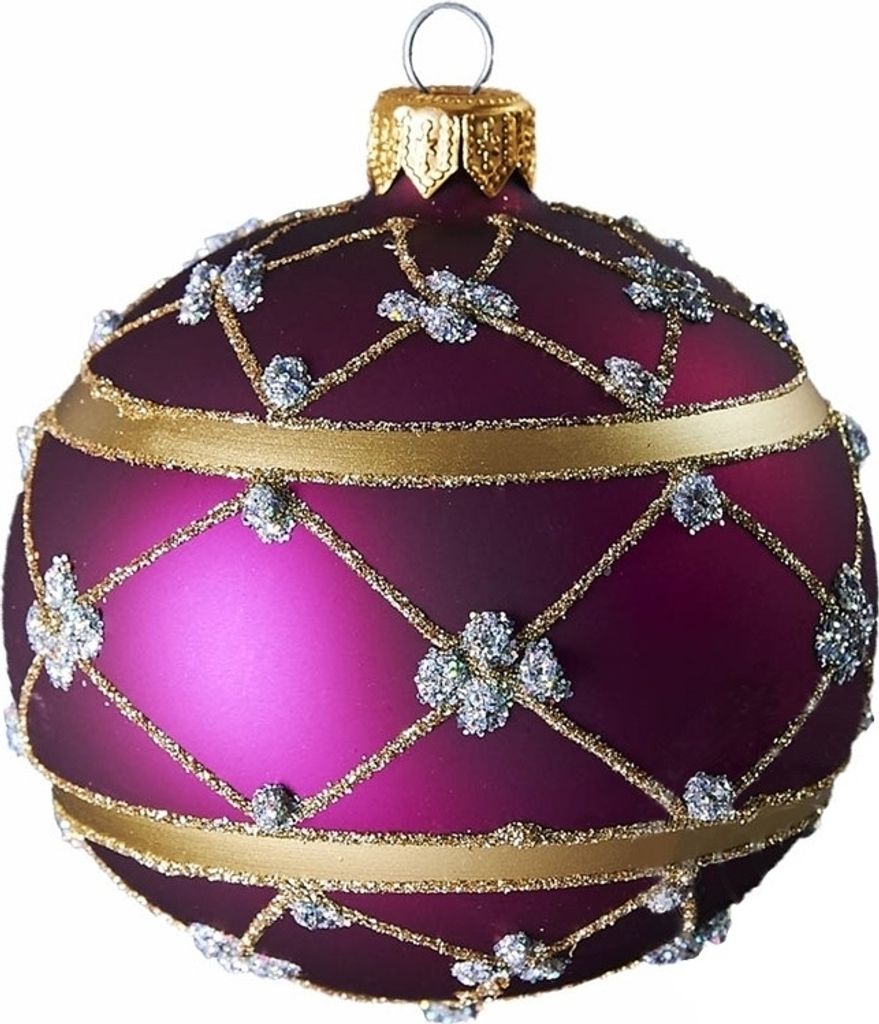 Weihnachtskugel Dekor Lila