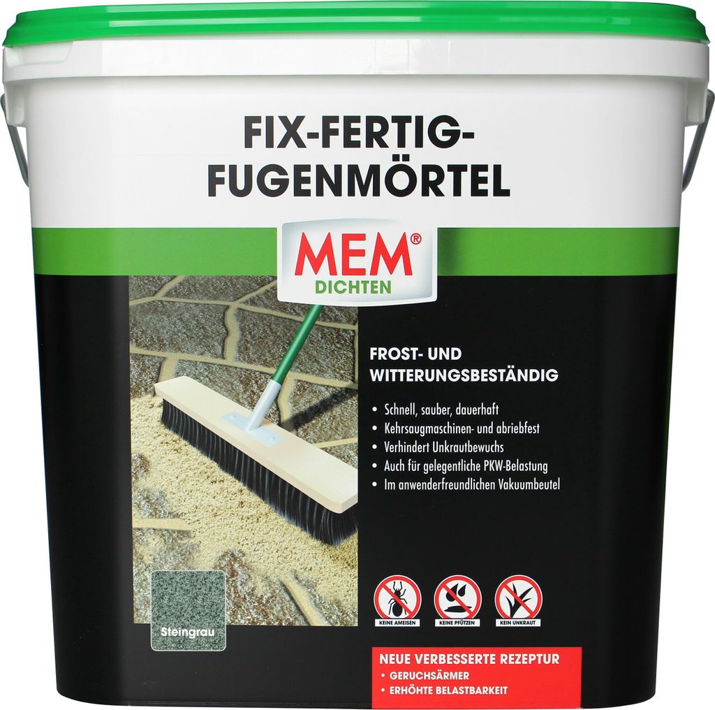 MEM Fix Fertig Fugenmörtel 12,5 kg steingrau Produktbild 
