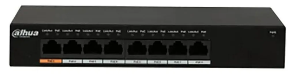 Switch PoE pour caméras IP Dahua PFS3008-8GT-96 Gigabit Ethernet 8 Ports