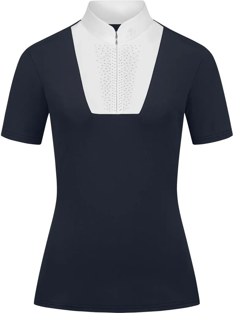 Polo Équestre Paola Bleu Foncé Anti-transpirant Taille XS Femme