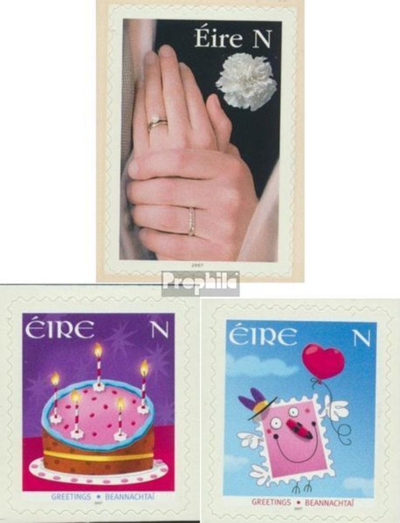 Briefmarken Irland 2007 Mi 1740-1742 (kompl.Ausg.) postfrisch Grußmarken