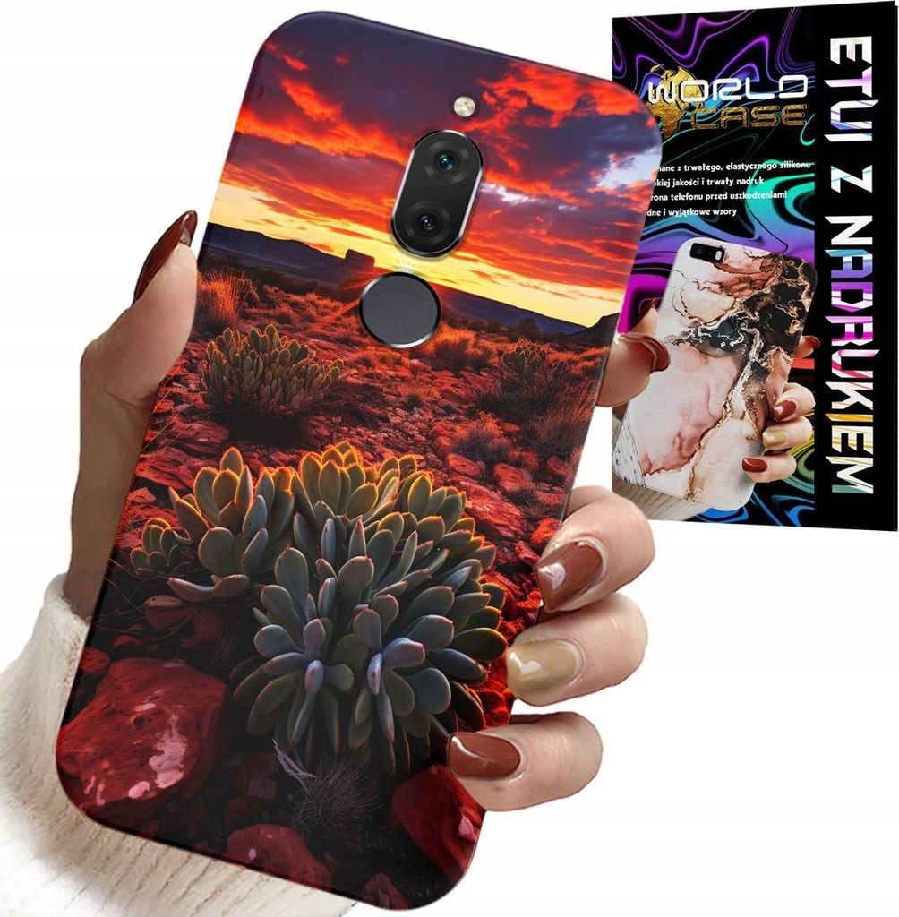 Fall Für Huawei Mate 10 Lite - Mexikanischen Wüste Ansichten Fall + Glas