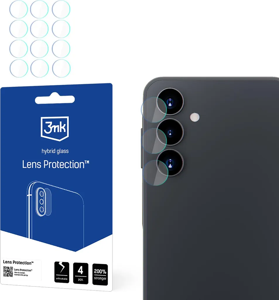 Protezione Lente Samsung Galaxy A16 3mk - Kit 4 Vetri Fotocamera