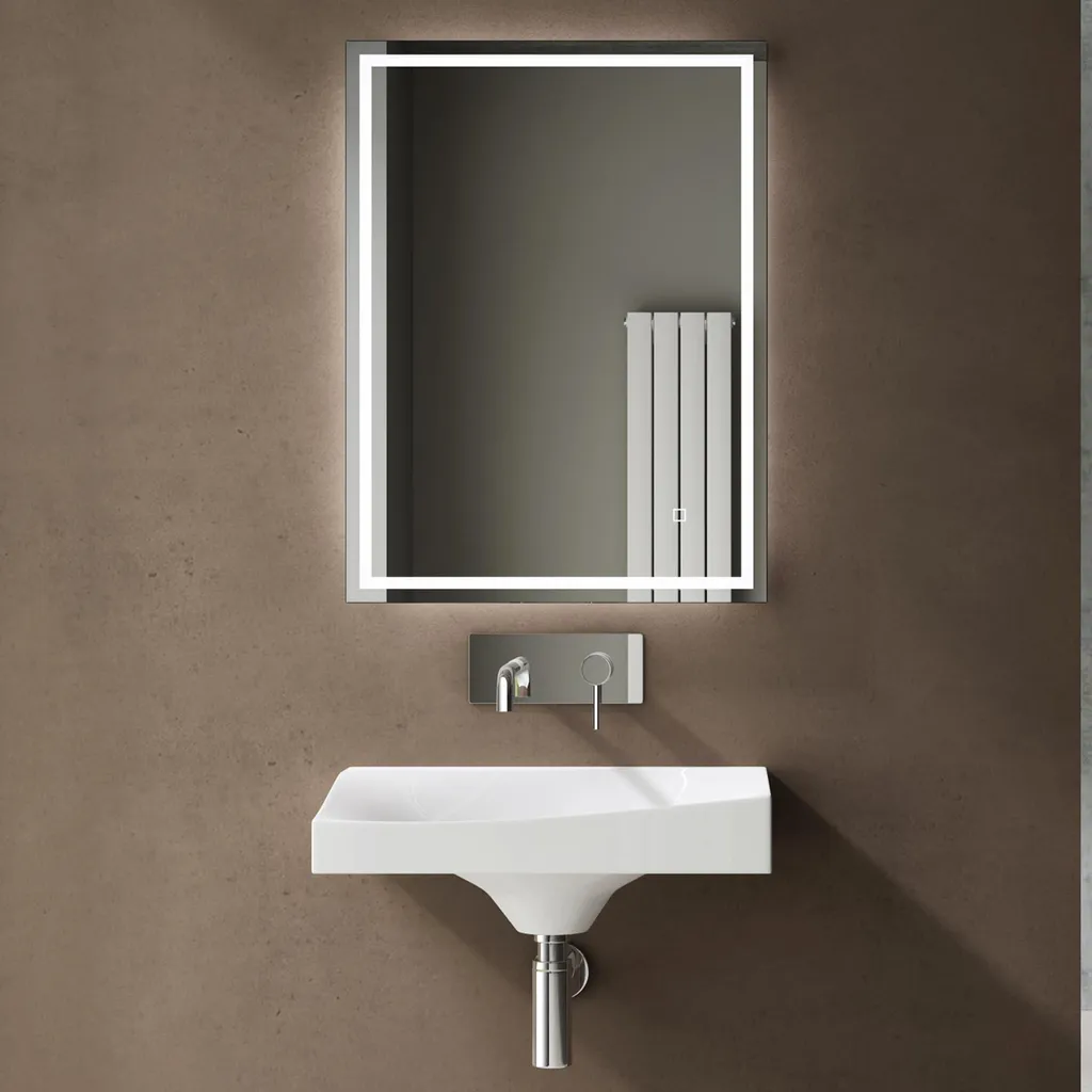 Lavabo Mural Anti-Calcaire 60cm Vasque Solid Surface Facile à Nettoyer