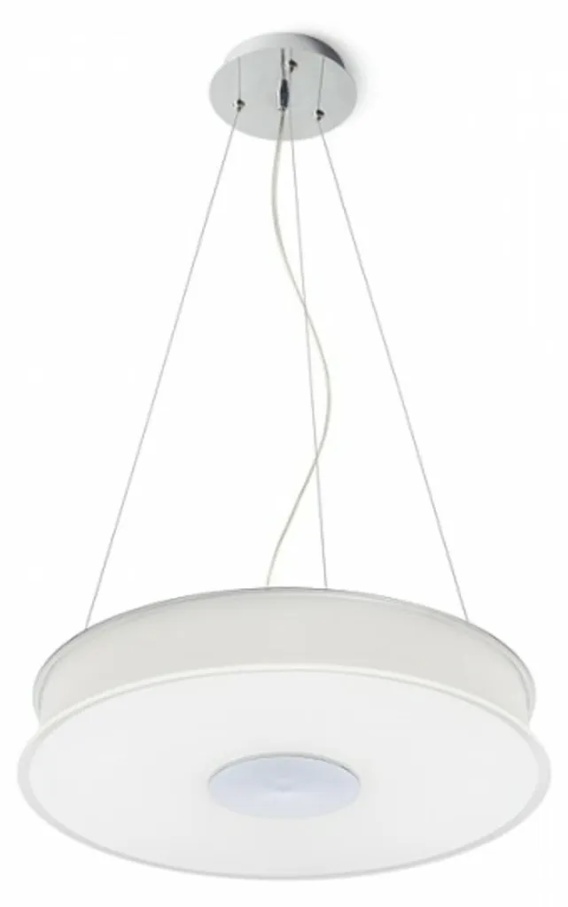 Suspension ASTERI Anti-Éblouissement en Verre Satiné Chrome 230V 40W