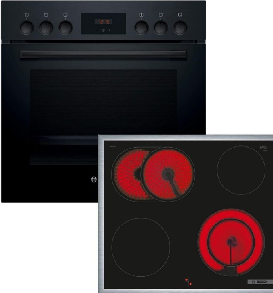 Bosch Einbau-Herd-Set HND211GB1, HEF113BB0 + HEZ438201 + Produktbild 