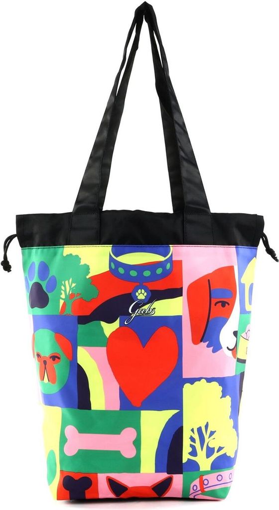 Gabs Schultertasche Piccola Shopper Bag Dogs in Love bunt