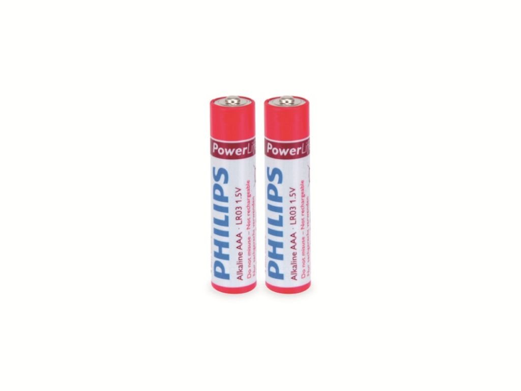 Philips Alkaline Batterien 12 Stücke 1,5V LR03 AAA