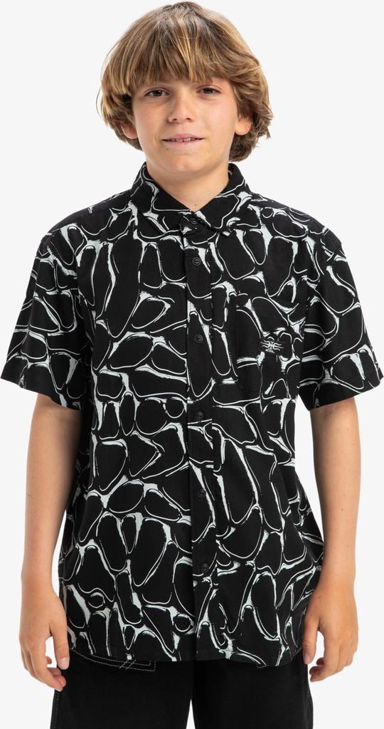Quiksilver Mercury Chrome Ss Youth Black Mercury Chrome 14