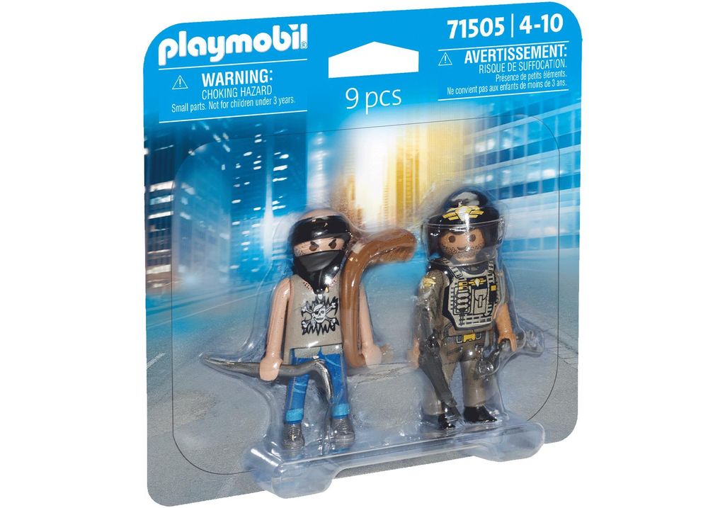 PLAYMOBIL DuoPack Action Heroes SWAT & Bandit 71505