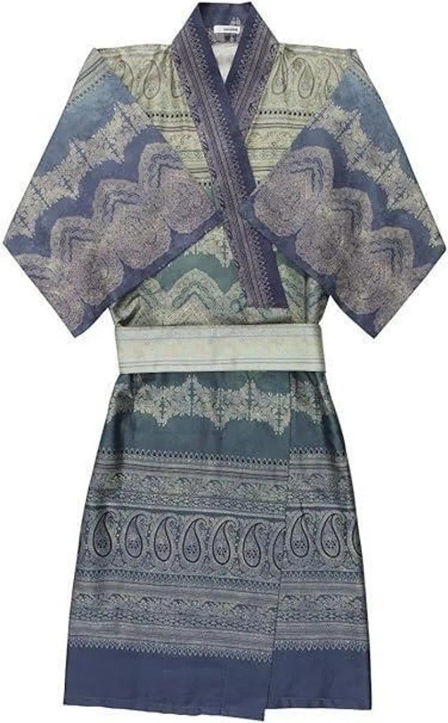 Bassetti Kimono Brunelleschi Verde - Satin di Cotone OEKO-TEX 2024
