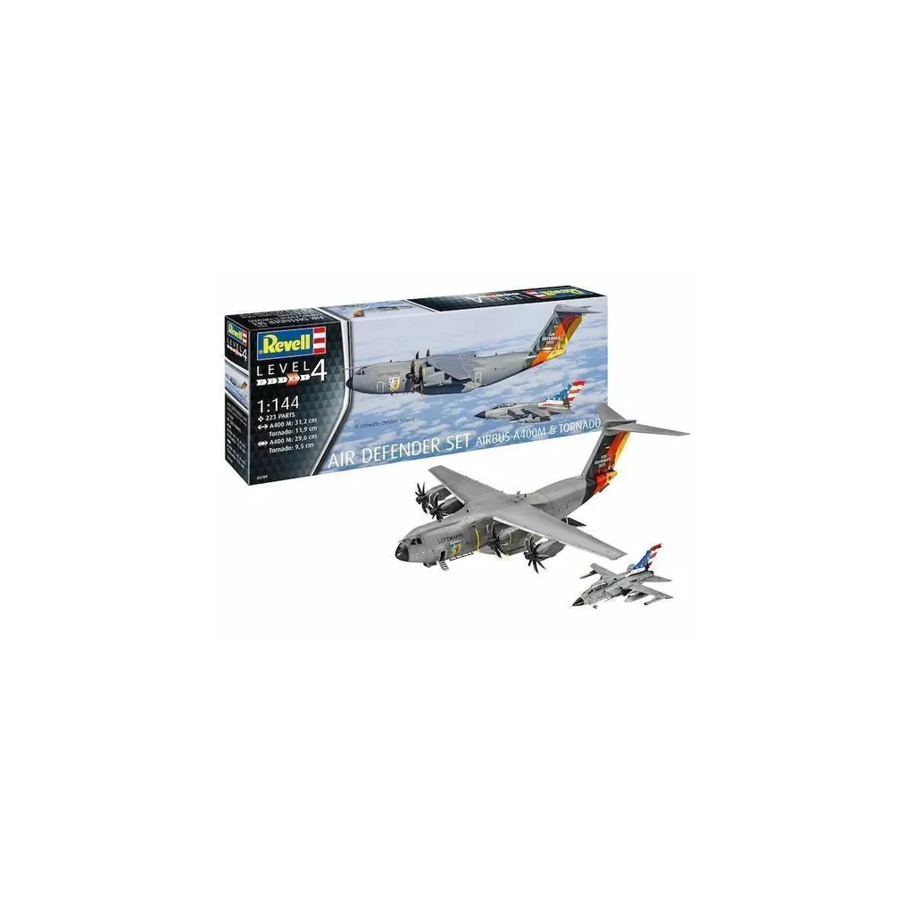 Revell Air Defender Set 1:144 Airbus A400M et Tornado Maquette Avion