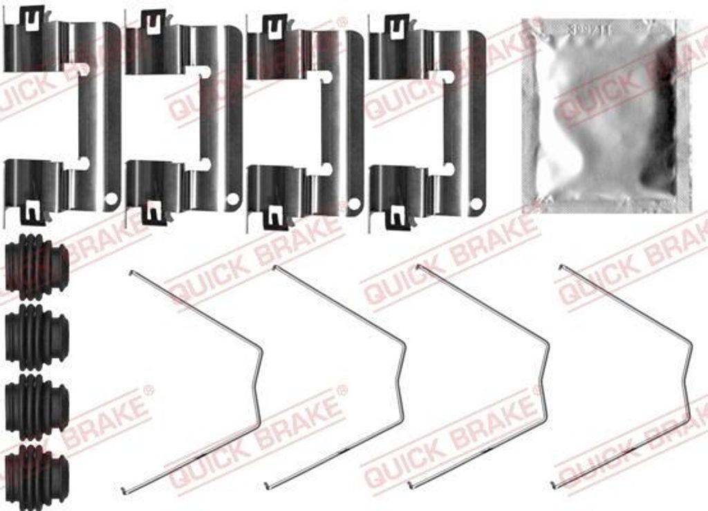 QUICK BRAKE 109-0065 Zubehörsatz Scheibenbremsbelag Vorne für HYUNDAI i30 Schrägheck (PDE, PD, PDEN) für KIA XCeed (CD)