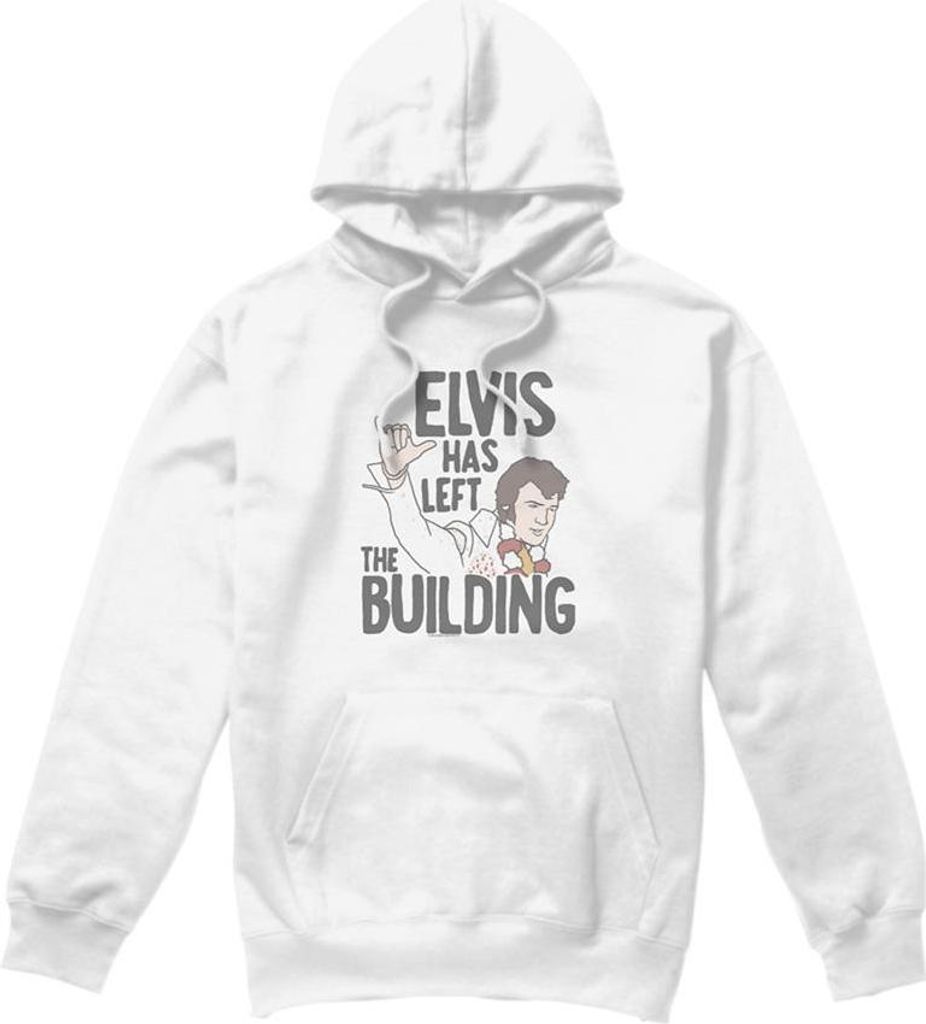 Elvis Presley - "Has Left The Building" Kapuzenpullover für Herren/Damen Uni TV32440 (L) (Weiß)