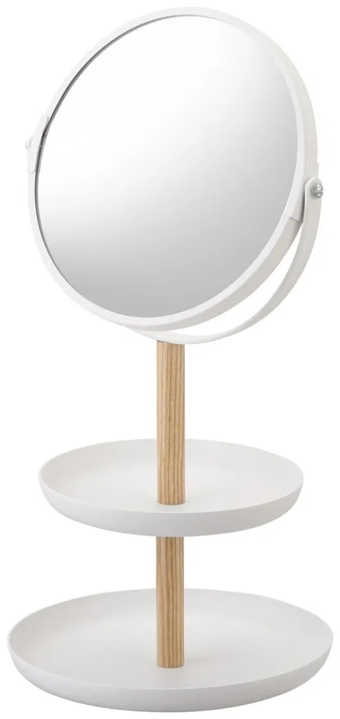 Miroir vide-poche Yamazaki Tosca blanc - Dites adieu au désordre de bureau
