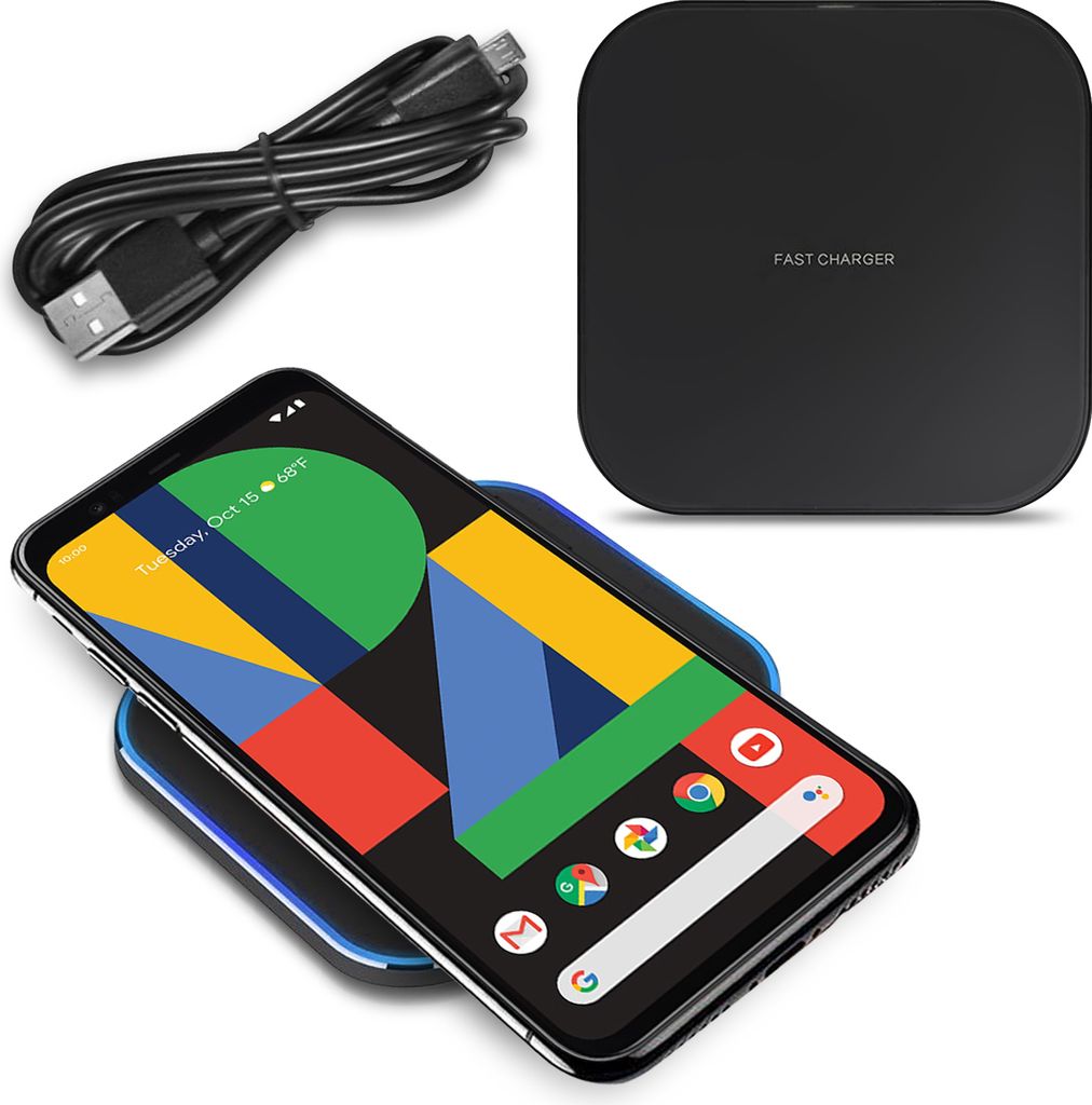 Wireless Qi Ladestation für Google Pixel 4 / 4 XL Charger Induktives Ladegerät