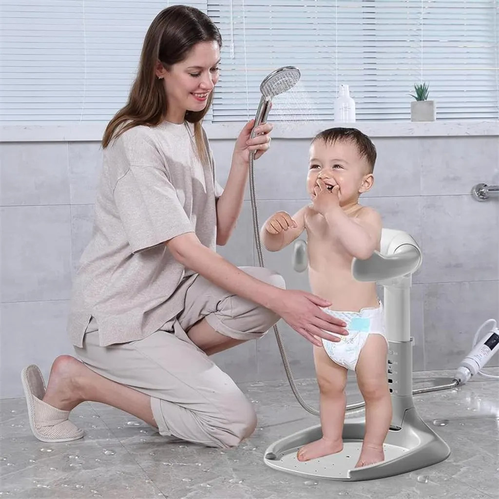 Support de bain bébé blanc : finissez-en avec les glissades d'eau - 3