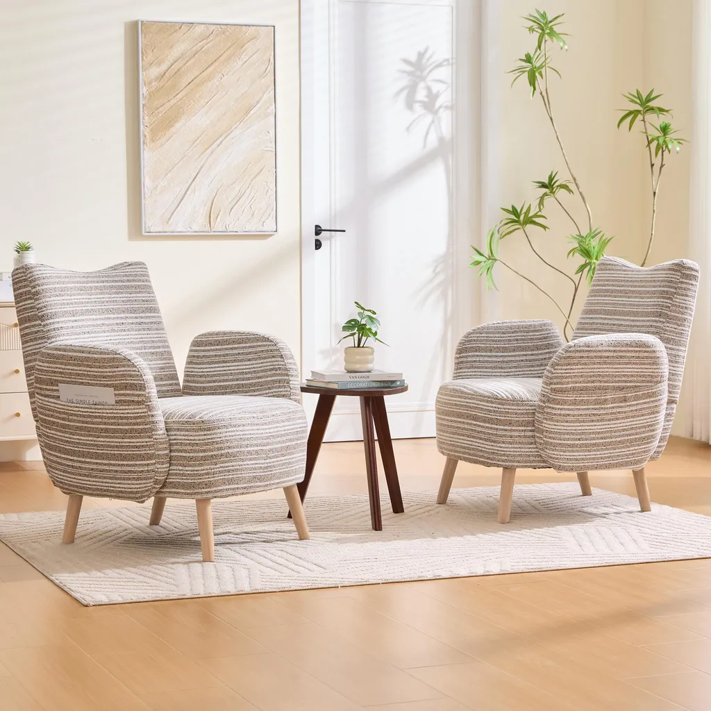 Fauteuil Ergonomique contre le Mal de Dos en Tissu Bouclé Kaki Robuste