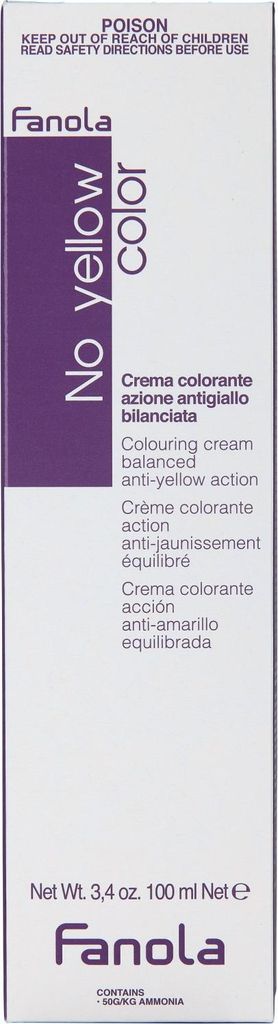 Fanola No Yellow Toner Colouring Cream Professionelle permanente Haarfarbe Rose 100 ml