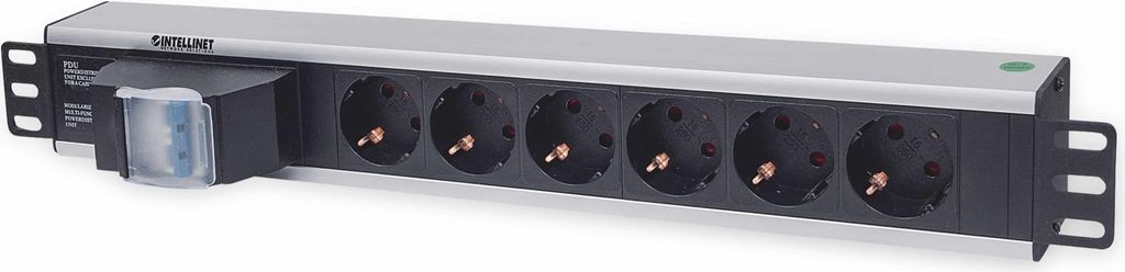 INTELLINET Steckdosenleiste 6fach 1.6m Anschlussk. schw. Image du produit 