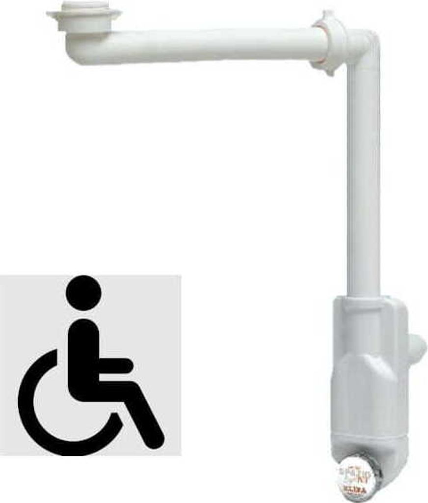 Waschtisch Raumsparsiphon Möbel Siphon EXTRA SLIM Produktbild 1