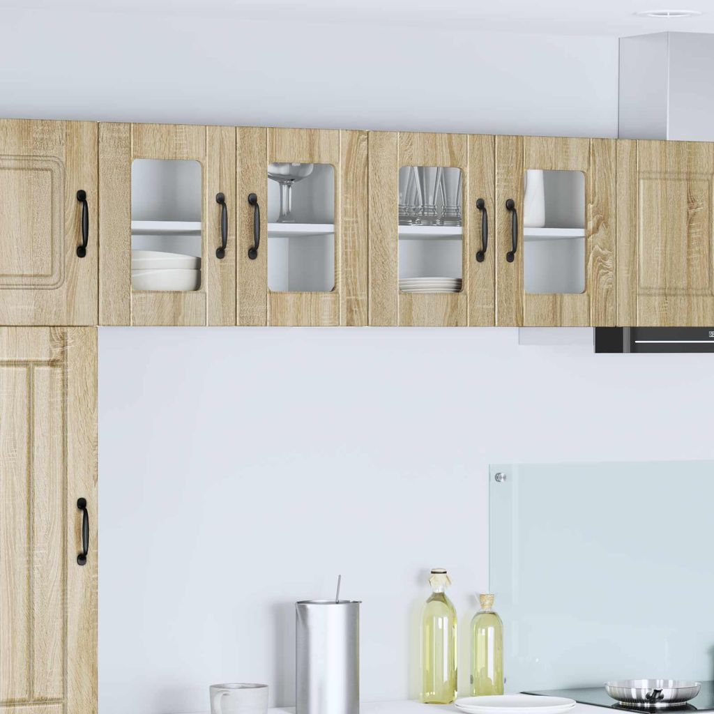 "Schlussverkauf" Küchenschrank 2 Stück - Buffetschrank/Sideboard Küche - Sonoma-Eiche 60x31x40 cm Holzwerkstoff C10034