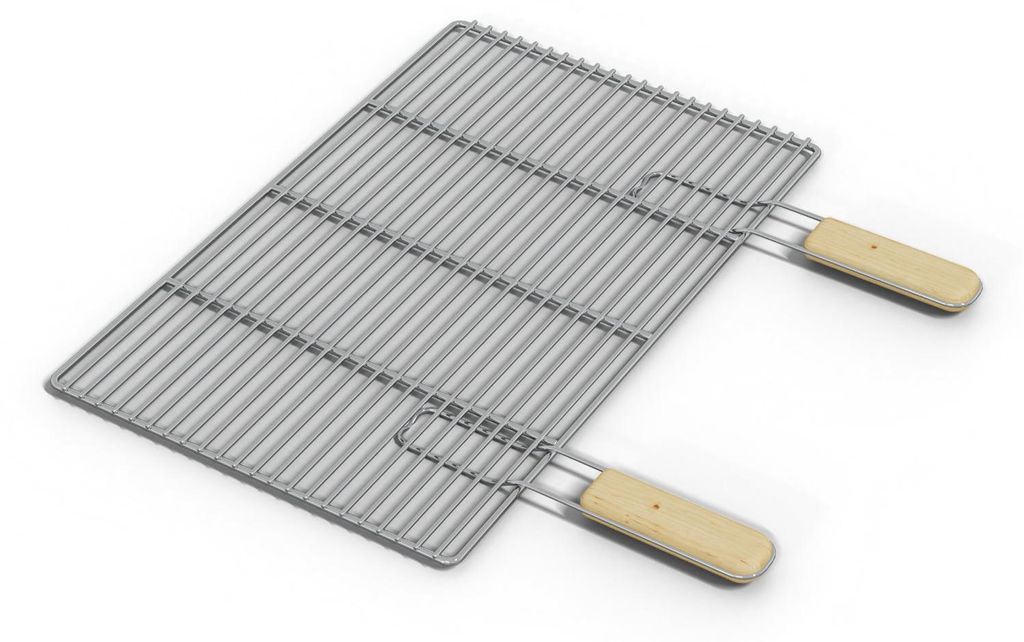Edelstahl Grillrost Eckig 54x34cm Ersatzrost Grillgitter Produktbild 