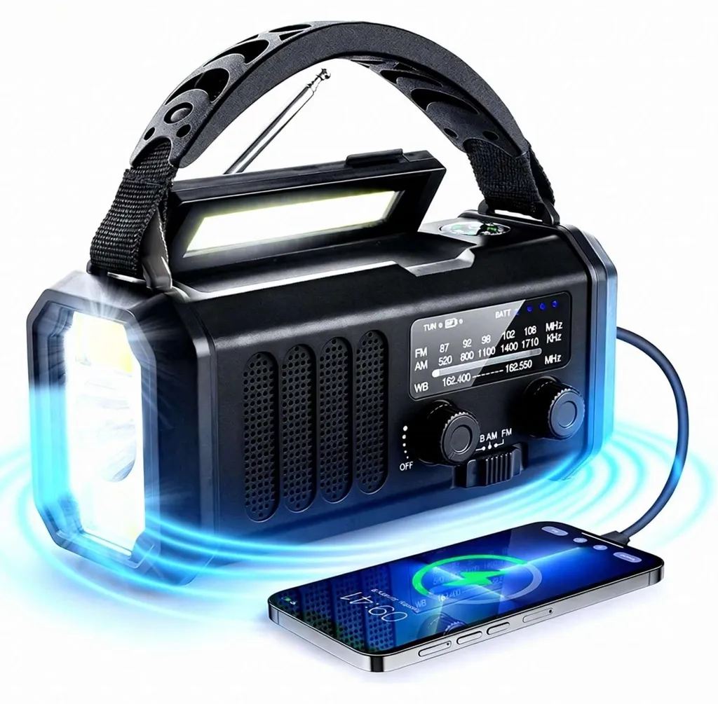 Radio de survie Solaire et Dynamo Zimilo avec Batterie de Secours