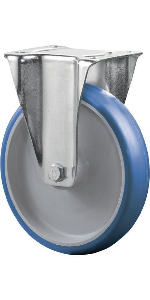 BS Rollen Bockrolle Durchmesser 100mm Tragfähigkeit 125kg Polyurethanrad Platte 104x80mm - L410.B36.100