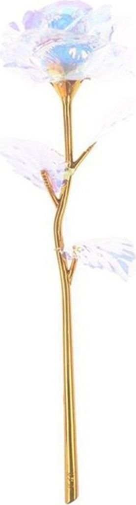 Simulation Rose Immortal Valentines Bouquet Gold Folie Jubiläumsfest LED FLOME FÜR HAUS-Kein Licht