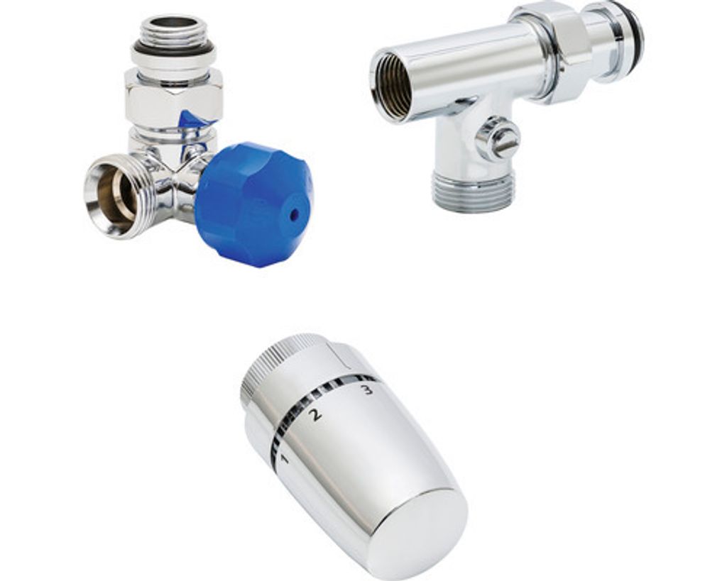 SCHULTE Thermostatventil-Set Mischbetrieb Version rechts 1/2 chrom 7062002-3"
