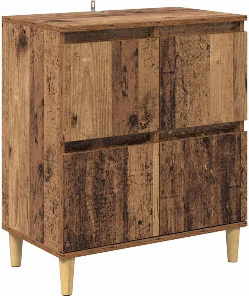 Credenza in legno di recupero 60 x 35 x 70 cm materiale a base di legno
