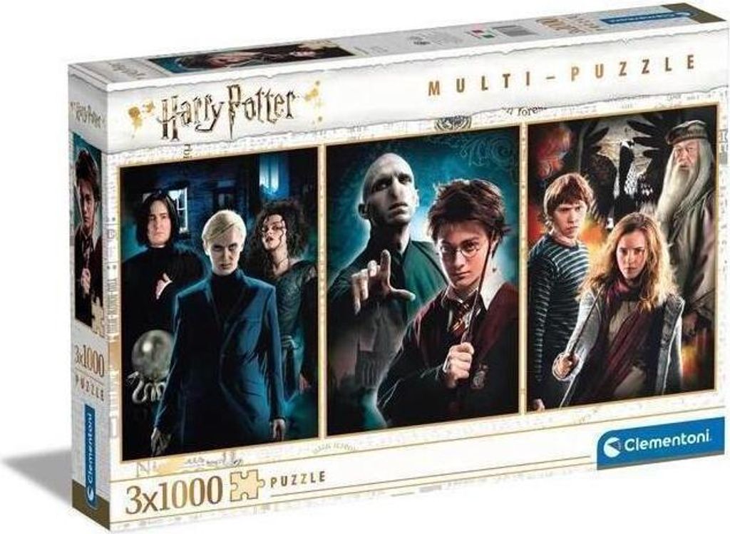 Clementoni, Puzzle Harry Potter, 3x1000 Teile, 61884, Produktbild 