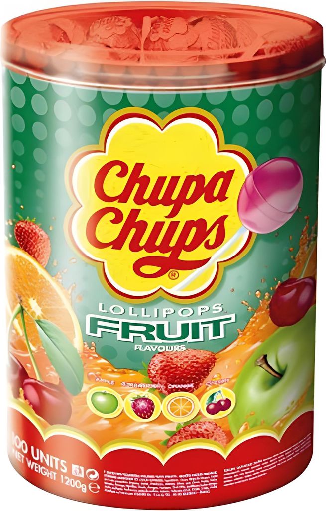 Chupa Chups Fruit Ball Lolly Apple Strawberry Orange Kische Zdjęcie produktu 